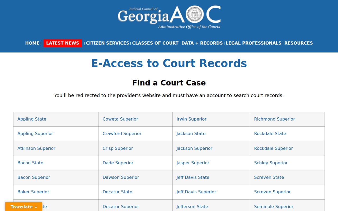 Newnan people search through Georgia court record provider choices