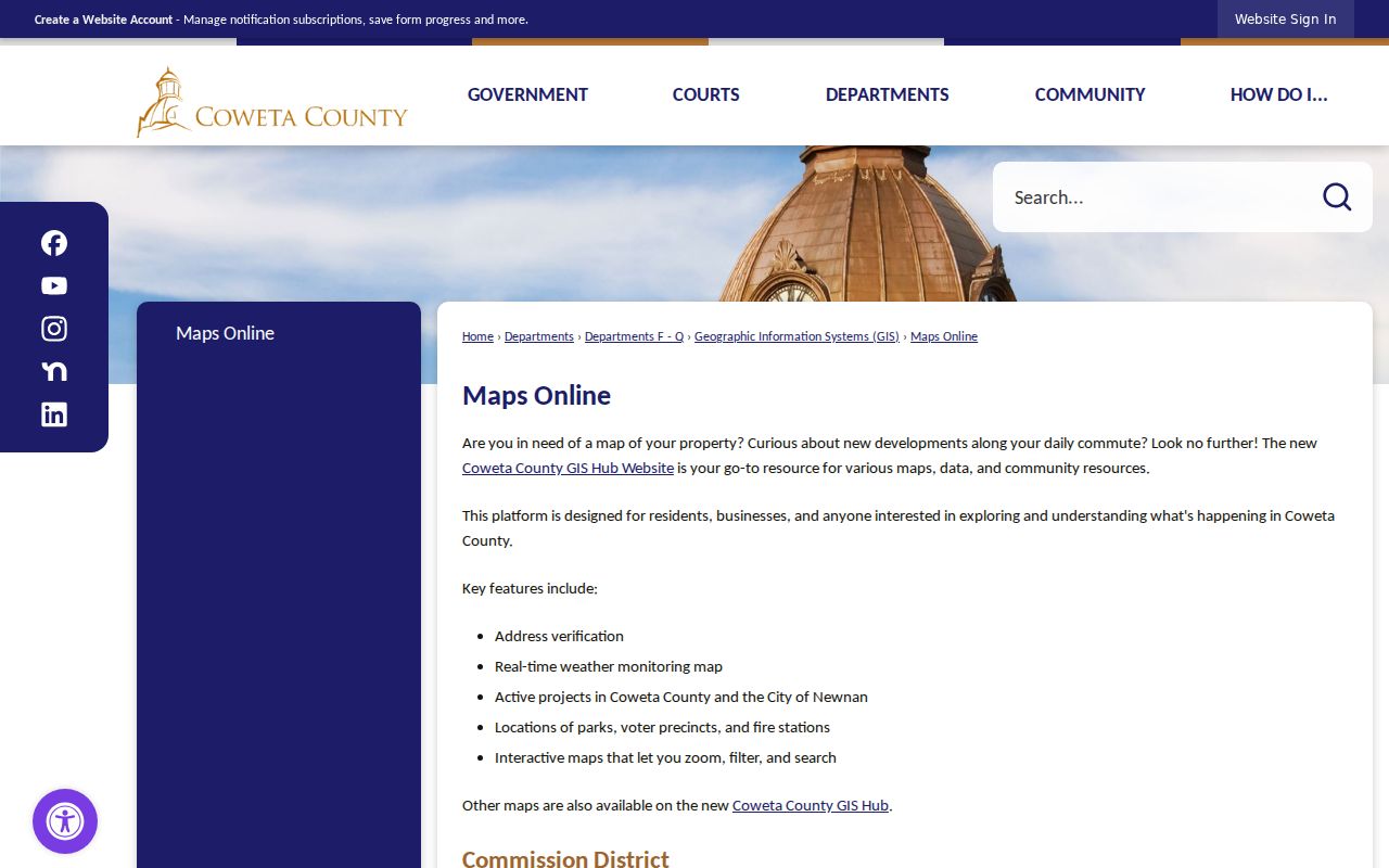Newnan public records parcel and GIS map gateway